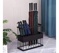 Portaspettamento Dell'ombrello Del Metallo Nordico, Supporto Ombrello Rettangolare Per Scaffale Per Ombrelli Corto / Lungo, Per La Decorazione Del Corridoio Dell'hotel Del Centro Commerciale, Nero