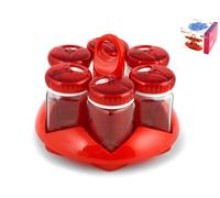 Portaspezie 6 Barattolo Cc 105 T/Rosso