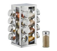 Portaspezie Contenitore spezie Dosatore erbe Supporto per barattoli 16 vasetti