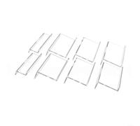 Portaspezie per cassetti, 4 pezzi, in acrilico, espandibile, organizer per cassetti, per armadi, mensole, contenitori trasparenti per erbe e vitamine e trucco (set da 8 pezzi)