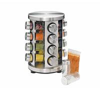 Portaspezie, rotondo, in acciaio INOX e vetro per estate 2014