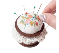Portaspilli da cucito Organizer Vintage Con Bordo In Pizzo E Merletto E | Cuscinetto aghi e spilli Per Camera Lavoretti Creativi Mamma Progetti Quilting Ricamo Principianti
