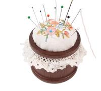 Portaspilli da cucito Organizzatore di aghi con bordo in pizzo e base in | Cuscinetto per Aghi Per Camera Lavoretti Creativi Mamma Progetti Quilting Ricamo Principianti