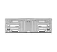 PORTATARGA ANTERIORE IN ALLUMINIO PER AUTO FLESSIBILE UNIVERSALE VITI 375x125 mm