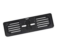 Portatarga Anteriore per Auto, Porta Targa in Plastica, Nero, Fissaggio Rapido, Supporto Targa Auto Standard EU, Universale, Piastra per Targhe Auto, 375x115mm