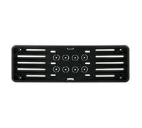 Portatarga auto anteriore in polipropilene Nero 375x125 mm Kit fissaggio incluso