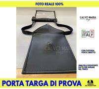 Portatarga auto posteriore nero Astuccio Custodia portaocumenti vilpelle simil
