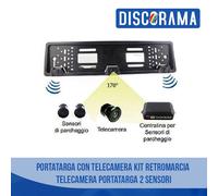 PORTATARGA CON TELECAMERA KIT RETROMARCIA TELECAMERA PORTATARGA 2 SENSORI