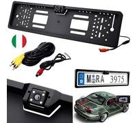 Portatarga Con Telecamera LED 170° Posteriore Retromarcia Notturna Kit Targa EU