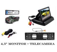 Portatarga con telecamera Retromarcia e Monitor 4.3"Auto Retrocamera 170 Nottura