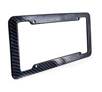 Portatarga Cornice per targa universale in acciaio inossidabile e fibra di carbonio adatta per Audi Sline S6 S7 SQ5 SQ7 A3 A4 A5 A6 A7 A8L Q3 Q5 Q7 Porta Targa Auto(2PCS)