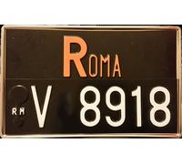 Portatarga/Cornice Posteriore Sovrapposta IN ACCIAIO INOX dal 1976 al 1994