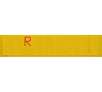 TARGA RIPETITRICE PER RIMORCHI CARRELLI INT AUTO 1 ALLUMINIO 480X110MM CARAVAN