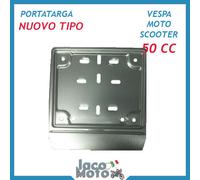PORTATARGA in alluminio BASE NUOVO TIPO 2004 Vespa Moto Scooter 50 CC Cilindrata