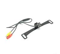 Portatarga in stile americano con telecamera posteriore per auto con 12 LED per luci di visione notturna, obiettivo grandangolare da 170 gradi, impermeabile per un uso affidabile