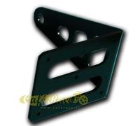 Portatarga laterale nero da perno ruota per moto custom chopper bobber