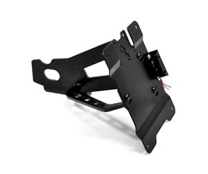 Portatarga laterale Zieger nero per Harley Davidson 04-20 XL