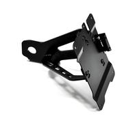 Portatarga laterale Zieger nero per Harley Davidson 08-17 Softail (NU)