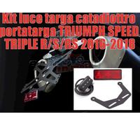 Kit Portatarga Luce E Catadiottro Evotech Triumph Speed Triple 1050 2019 2020