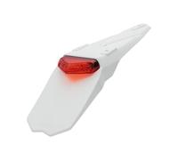 PORTATARGA MINI MANTIS BIANCO CON FANALINO ROSSO 15 LED OMOLOGATO