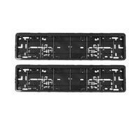 Portatarga Moto 2 pezzi Telaio per targa in stile carbonio nero Accessorio per auto Supporto impermeabile con targa di montaggio(Carbon fiber pattern)