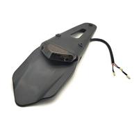 Portatarga Moto Per Parte Posteriore Del Motociclo Per Enduro Motocross Per Supporto Della Staffa Targa Parafango Con Lampada Freno Fanale Posteriore A LED Porta Targa Moto(Black1)
