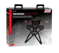 PORTATARGA MOTO REGOLABILE IN ALLUMINIO PORTA TARGA MOTORE SCOOTER ENDURO EVO-6