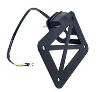 Portatarga Moto Staffa Porta Targa Universale Per Montaggio Laterale Del Motociclo Con Luce Posteriore A LED