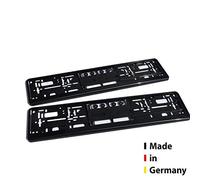 Portatarga per Auto, Porta Targhe, Supporti per Targhe, Colore Nero, Set da 2 Pezzi, Made in Germany