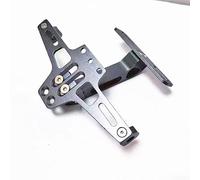 Portatarga per moto CNC Dimensione 22x16cm per robusto Portatarga(C) | Lega per di alluminio CNC, leggero e , per resistenza per alla ruggine, struttura robusta per lunghi usi