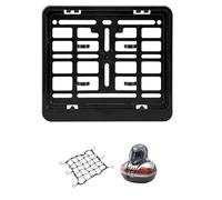 Portatarga per moto e scooter 206x180 mm,supporto,cornice porta targa in plastica nera, specifico targa polacca COMPATIBILE CON DERBI ATLANTIS 50