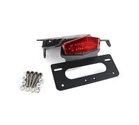 Portatarga Per Moto Per Triumph Per Bonneville T100 SE Per SCRAMBLER Per THRUXTON Portatarga Kit Di Eliminazione Parafango Posteriore Supporto Targa Moto(Red)