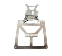 Portatarga Pieghevole Per Husqvarna TX 125 2017-18 con Faretto Bianco