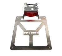 Portatarga Pieghevole Per Husqvarna TX 125 2017-18 con Faretto Rosso