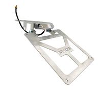 Portatarga Pieghevole Universale per Codino Stretto CC 125 300 450 Motard Enduro