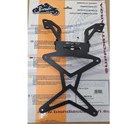 Portatarga Porta Targa Regolabile Acciaio Kawasaki ER-6N ER-6F 650cc 2009-2012