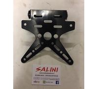 PORTATARGA Porta Targa REGOLABILE Ciclomotore Scooter Moto 50 cc Universale Nero