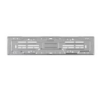PORTATARGA POSTERIORE ACCIAIO GRIGIO PER AUTO UNIVERSALE BOTTONI VITI 535x125 mm