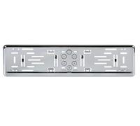 PORTATARGA POSTERIORE IN ABS CROMO PER AUTO UNIVERSALE FISSAGGIO RAPIDO 535x140M