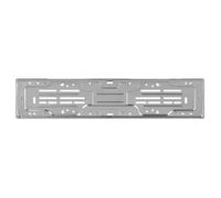 PORTATARGA POSTERIORE ACCIAIO GRIGIO PER AUTO UNIVERSALE BOTTONI VITI 535x125 mm