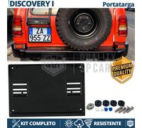 Portatarga POSTERIORE per Discovery 1 Quadrato Kit COMPLETO in ACCIAIO
