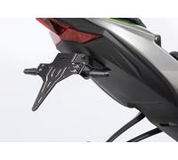 Portatarga PROTECH in acciaio inox verniciato a polvere nero, nero