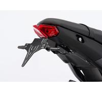 Portatarga PROTECH verniciato a polvere in acciaio inox nero, nero