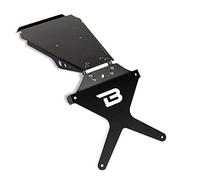 PORTATARGA REGOLABILE ALLUMINIO RECLINABILE CON PREDISPOSIZIONE LUCE POSTERIORE 3in1 BARRACUDA MOTO NAKED TRIUMPH STREET TWIN