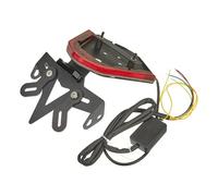 portatarga scooter Compatibile Con S1000RR 2019-2022 Gli Accessori Per Moto Supporto Per Targa Wave Taillight Indicatori Di Direzione Staffa Per Targa Luminosa(Red)