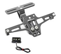 Portatarga Staffa Porta Targa Posteriore Regolabile Per Moto Con Accessori Leggeri Per H&onda ADV350 ADV 350 2021 2022 (Color : Titanium)