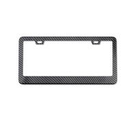 Portatarga Telaio per targa universale in lega, staffa in carbonio nero, accessorio per auto, copertura per targa in fibra per anteriore e posteriore Porta Targa Auto(1pc Carbon fiber)