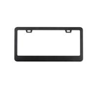 Portatarga Telaio per targa universale in lega, staffa in carbonio nero, accessorio per auto, copertura per targa in fibra per anteriore e posteriore Porta Targa Auto(1pc Black)