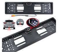 PORTATARGA TELECAMERA RETROMARCIA AUTO RETROCAMERA 4 LED INFRAROSSI DA TARGA