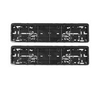 Portatarga Un paio di telai per targhe europee in stile carbonio, accessori per auto, supporto impermeabile con montaggio della targa Porta Targa Auto(Carbon fiber pattern)